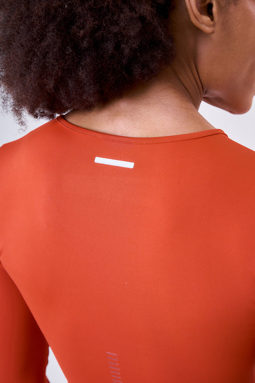 LONG SLEEVE CROPPED SIGNATURE SAMBA TEE