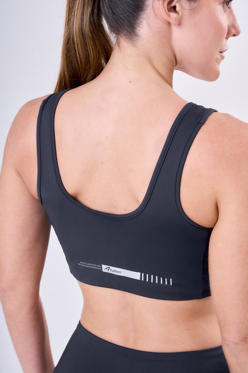 SIGNATURE SAMBA JACQUARD ZEBRA LUXE STRAIGHT SPORTS BRA
