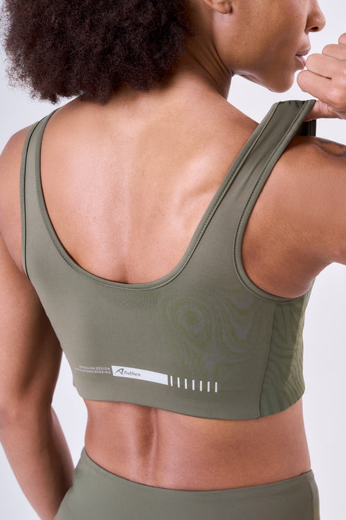 SIGNATURE SAMBA JACQUARD ZEBRA LUXE STRAIGHT SPORTS BRA