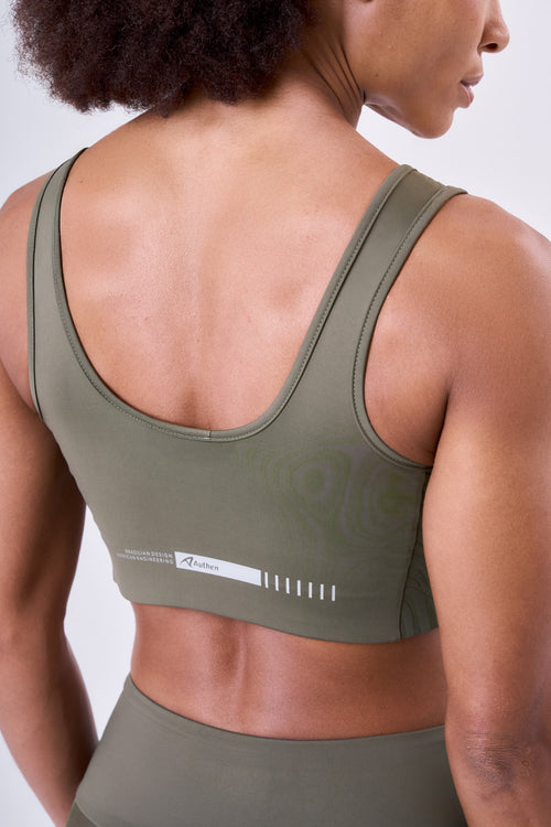 SIGNATURE SAMBA JACQUARD ZEBRA LUXE STRAIGHT SPORTS BRA