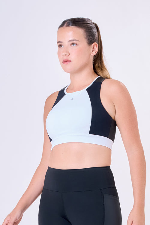 GRIT BOSSA TECH CIRÉ LUXE ADJUSTABLE 1-POCKET RACERBACK SPORTS BRA