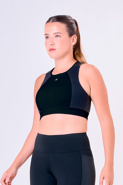 GRIT BOSSA TECH CIRÉ LUXE ADJUSTABLE 1-POCKET RACERBACK SPORTS BRA