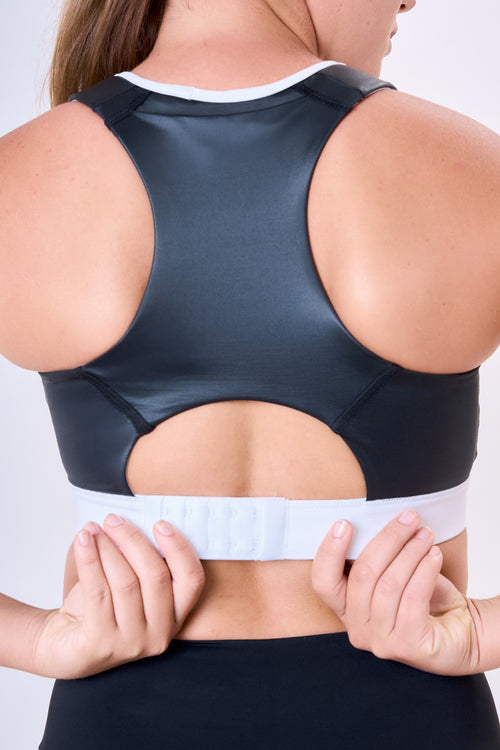 GRIT BOSSA TECH CIRÉ LUXE ADJUSTABLE 1-POCKET RACERBACK SPORTS BRA