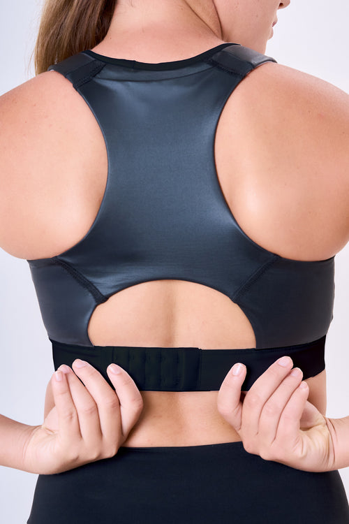 GRIT BOSSA TECH CIRÉ LUXE ADJUSTABLE 1-POCKET RACERBACK SPORTS BRA