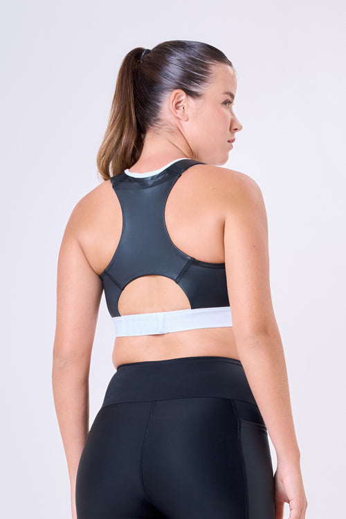 GRIT BOSSA TECH CIRÉ LUXE ADJUSTABLE 1-POCKET RACERBACK SPORTS BRA
