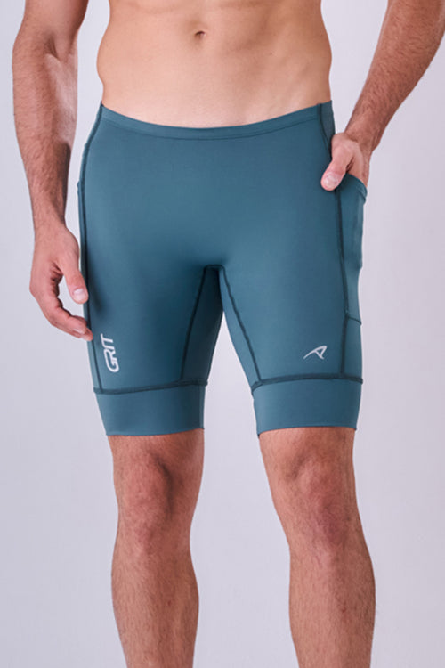 GRIT BOSSA 6-POCKET 9" COMPRESSION SHORTS