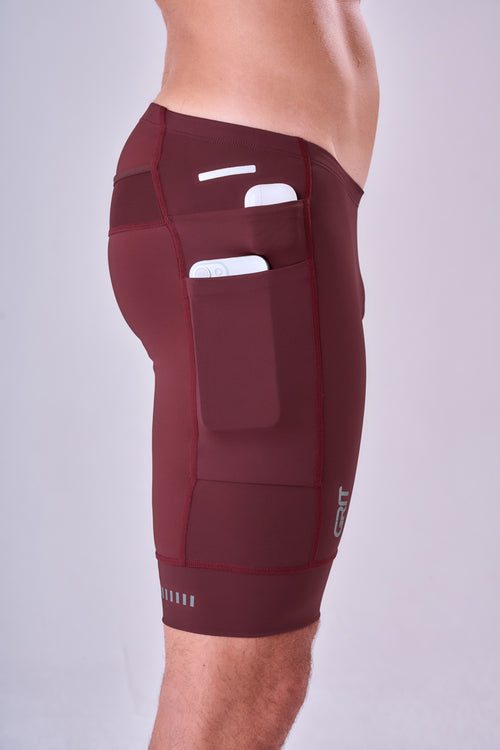 GRIT BOSSA 6-POCKET 9" COMPRESSION SHORTS