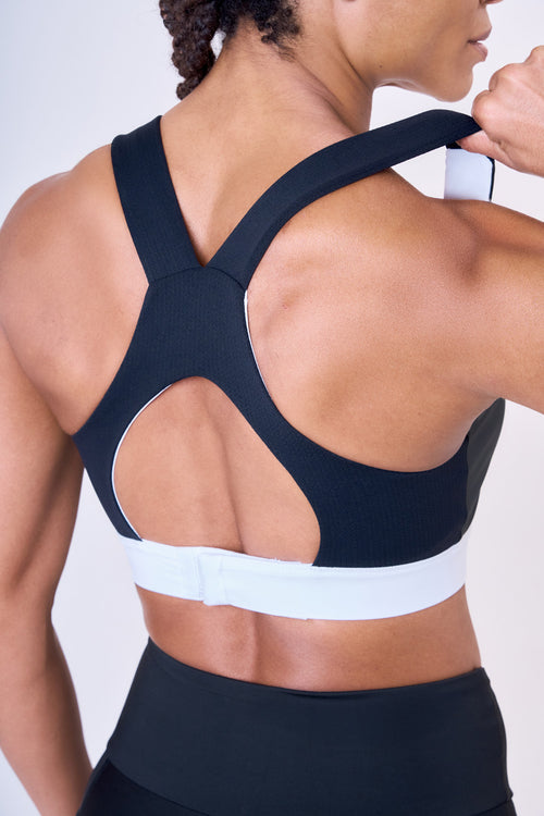 GRIT BOSSA TECH CIRÉ LUXE ADJUSTABLE 1-POCKET RACERBACK STRAP SPORTS BRA