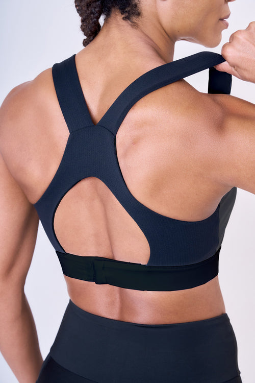 GRIT BOSSA TECH CIRÉ LUXE ADJUSTABLE 1-POCKET RACERBACK STRAP SPORTS BRA