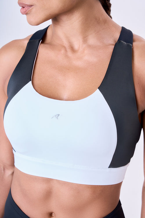 GRIT BOSSA TECH CIRÉ LUXE ADJUSTABLE 1-POCKET RACERBACK STRAP SPORTS BRA