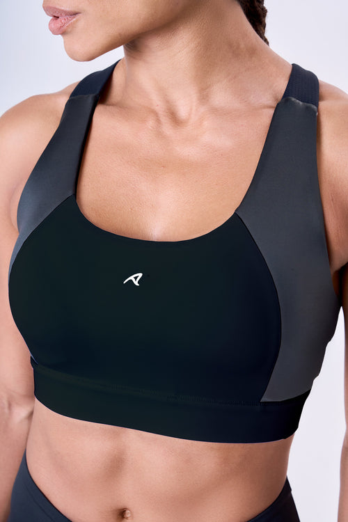 GRIT BOSSA TECH CIRÉ LUXE ADJUSTABLE 1-POCKET RACERBACK STRAP SPORTS BRA