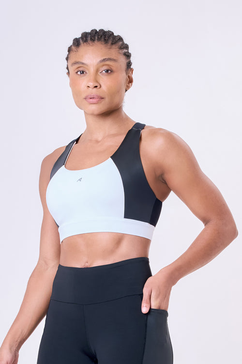 GRIT BOSSA TECH CIRÉ LUXE ADJUSTABLE 1-POCKET RACERBACK STRAP SPORTS BRA