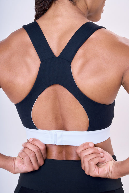 GRIT BOSSA TECH CIRÉ LUXE ADJUSTABLE 1-POCKET RACERBACK STRAP SPORTS BRA