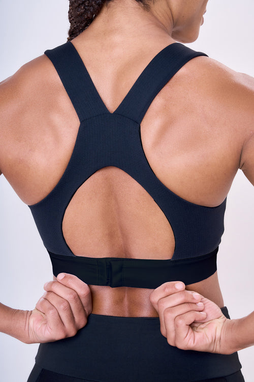 GRIT BOSSA TECH CIRÉ LUXE ADJUSTABLE 1-POCKET RACERBACK STRAP SPORTS BRA