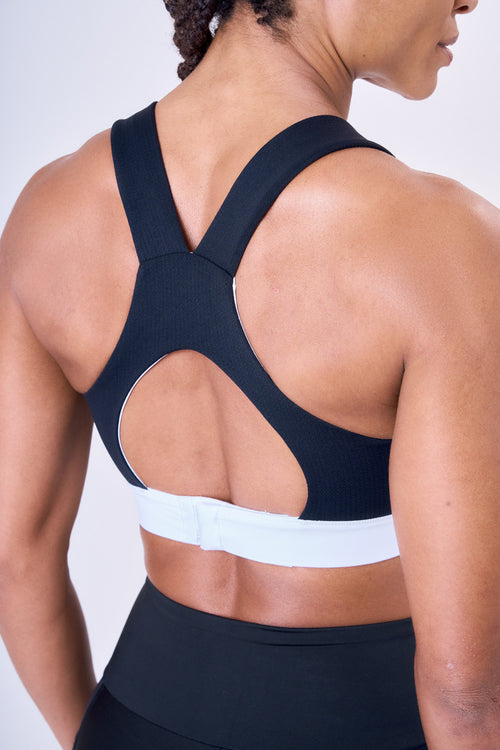 GRIT BOSSA TECH CIRÉ LUXE ADJUSTABLE 1-POCKET RACERBACK STRAP SPORTS BRA