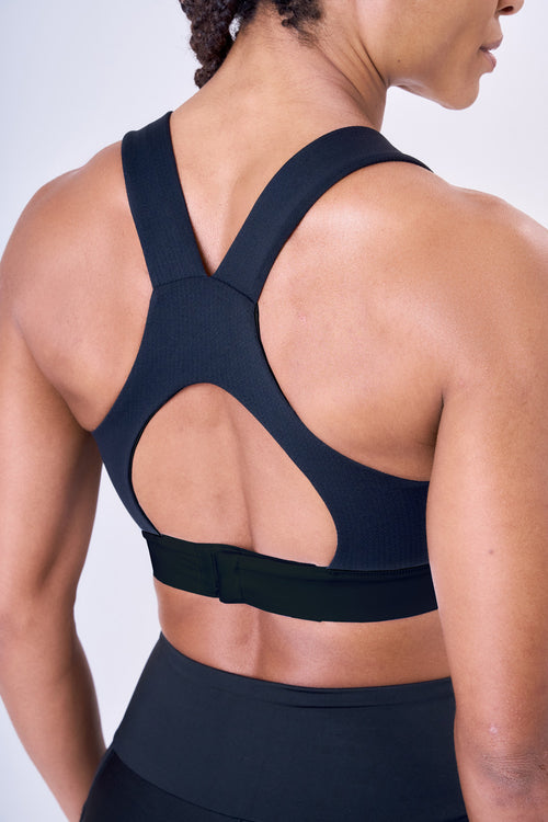 GRIT BOSSA TECH CIRÉ LUXE ADJUSTABLE 1-POCKET RACERBACK STRAP SPORTS BRA
