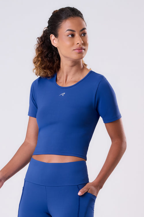 CROPPED SIGNATURE SAMBA T-SHIRT