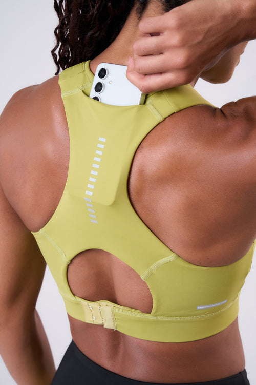 GRIT BOSSA ADJUSTABLE 1 POCKET RACERBACK SPORTS BRA