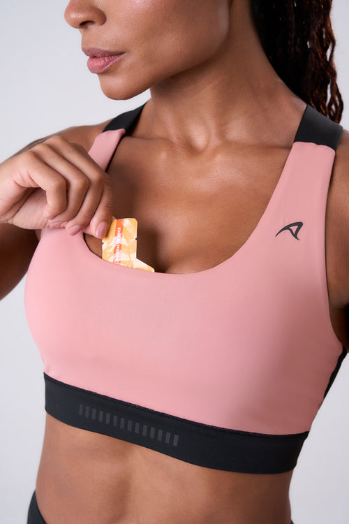 GRIT BOSSA AJUSTABLE RACERBACK WITH 1 POCKET SPORTS BRA