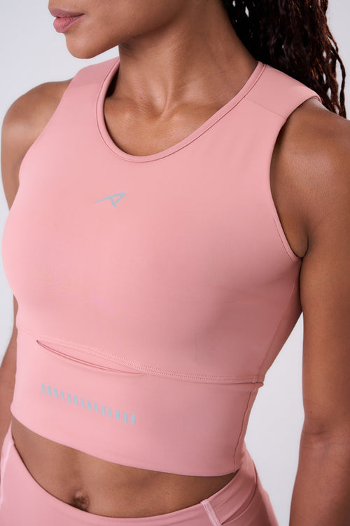 GRIT BOSSA CROP TOP WITH LARGE FRONT POCKET