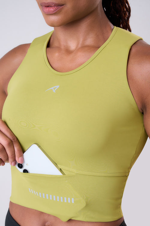 GRIT BOSSA CROP TOP WITH LARGE FRONT POCKET