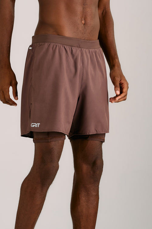 GRIT BOSSA 3-POCKET 5" SHORTS WITH INNER TIGHTS MEN