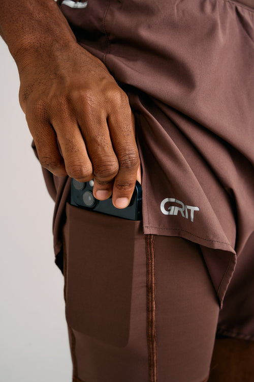 GRIT BOSSA 3-POCKET 5" SHORTS WITH INNER TIGHTS MEN