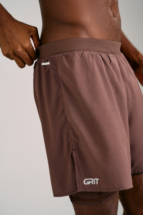 GRIT BOSSA 3-POCKET 5" SHORTS WITH INNER TIGHTS MEN