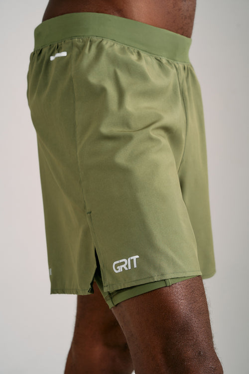 GRIT BOSSA 3-POCKET 5" SHORTS WITH INNER TIGHTS MEN