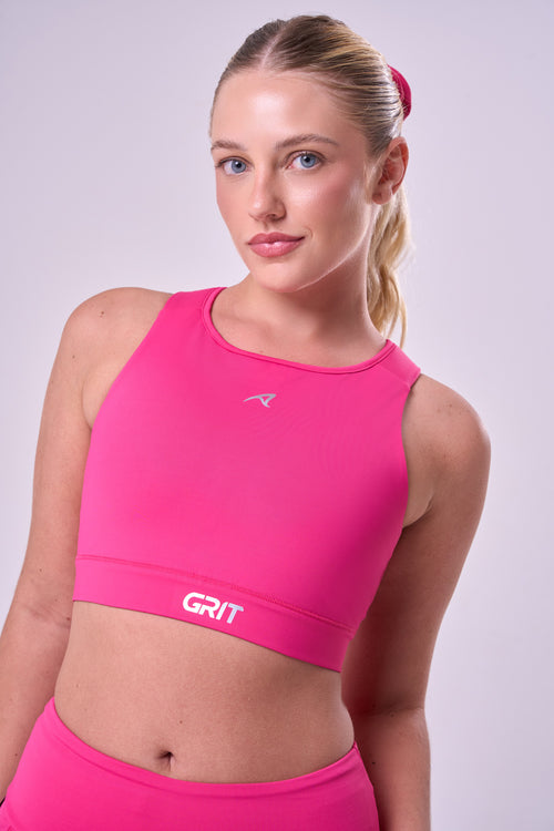 GRIT BOSSA ADJUSTABLE 1 POCKET RACERBACK SPORTS BRA