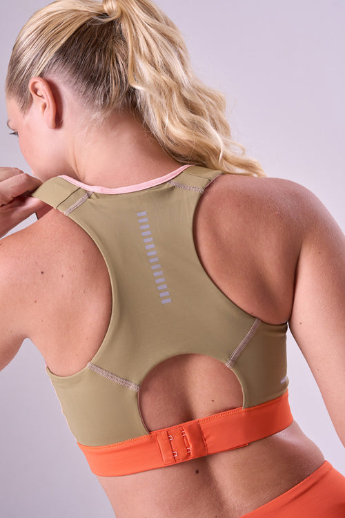GRIT BOSSA ADJUSTABLE 1 POCKET RACERBACK SPORTS BRA