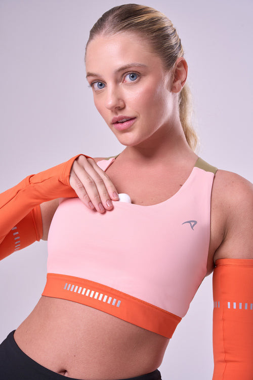 GRIT BOSSA AJUSTABLE RACERBACK WITH 1 POCKET SPORTS BRA