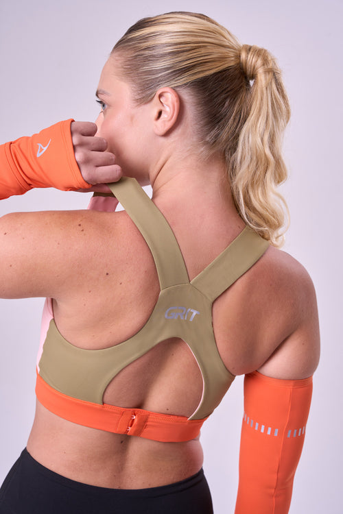GRIT BOSSA AJUSTABLE RACERBACK WITH 1 POCKET SPORTS BRA
