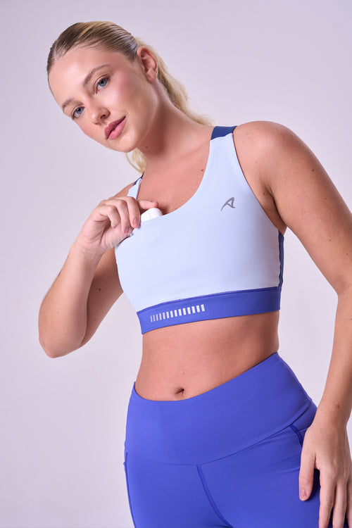 GRIT BOSSA AJUSTABLE RACERBACK WITH 1 POCKET SPORTS BRA