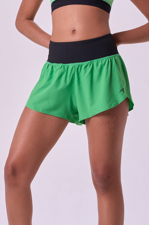 SPRINT GINGA ULTRALIGHT 3" SHORTS WITH BAMBOO LINER, 2 POCKETS & POWER WAISTBAND WITH ZIPPERBONDED SEAMS