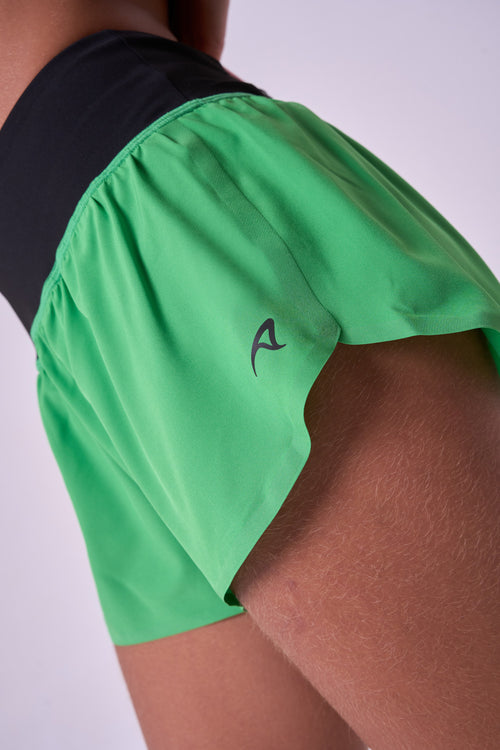 SPRINT GINGA ULTRALIGHT 3" SHORTS WITH BAMBOO LINER, 2 POCKETS & POWER WAISTBAND WITH ZIPPERBONDED SEAMS