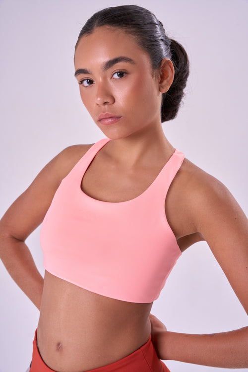 ESSENTIAL RUN STAMINA RACERBACK SPORTS BRA
