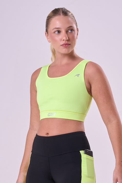 GRIT BOSSA ADJUSTABLE 1-POCKET STRAIGHT SPORTS BRA