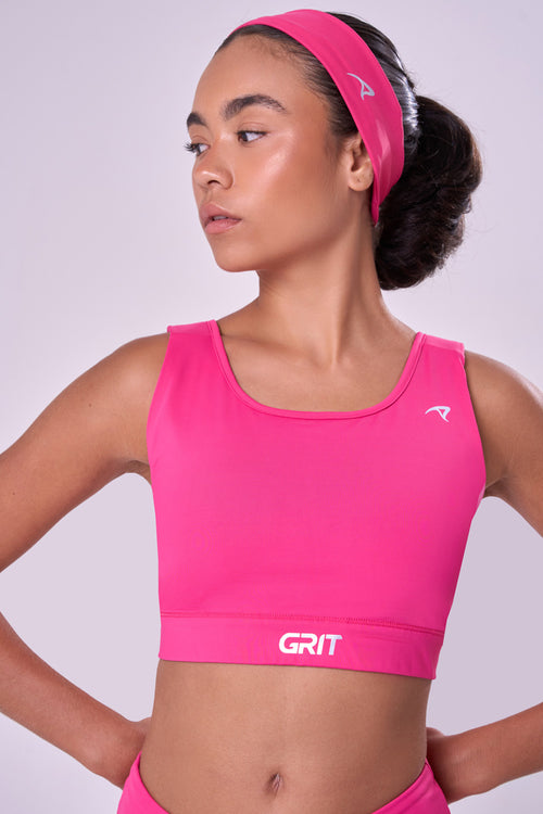 GRIT BOSSA ADJUSTABLE 1-POCKET STRAIGHT SPORTS BRA