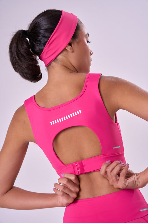 GRIT BOSSA ADJUSTABLE 1-POCKET STRAIGHT SPORTS BRA