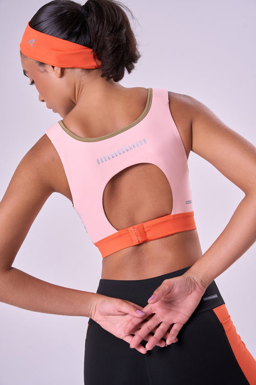 GRIT BOSSA ADJUSTABLE 1-POCKET STRAIGHT SPORTS BRA