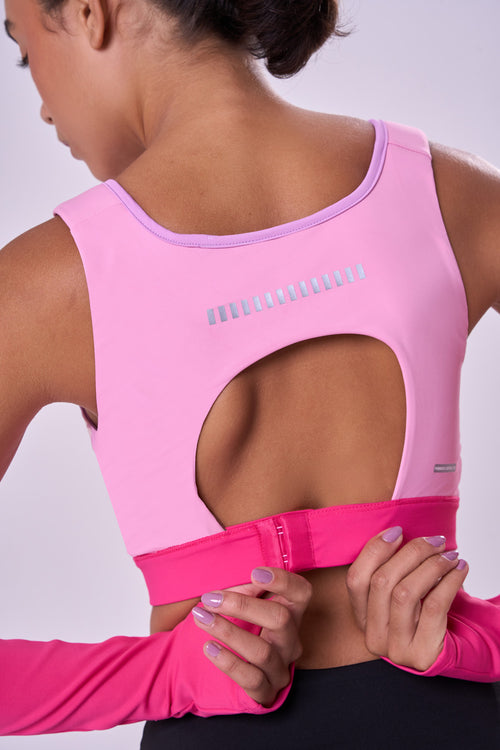GRIT BOSSA ADJUSTABLE 1-POCKET STRAIGHT SPORTS BRA