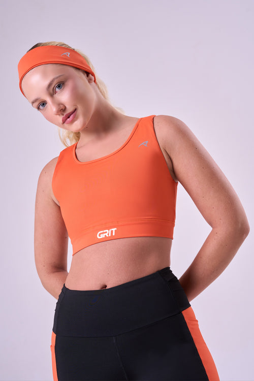 GRIT BOSSA ADJUSTABLE 1-POCKET STRAIGHT SPORTS BRA