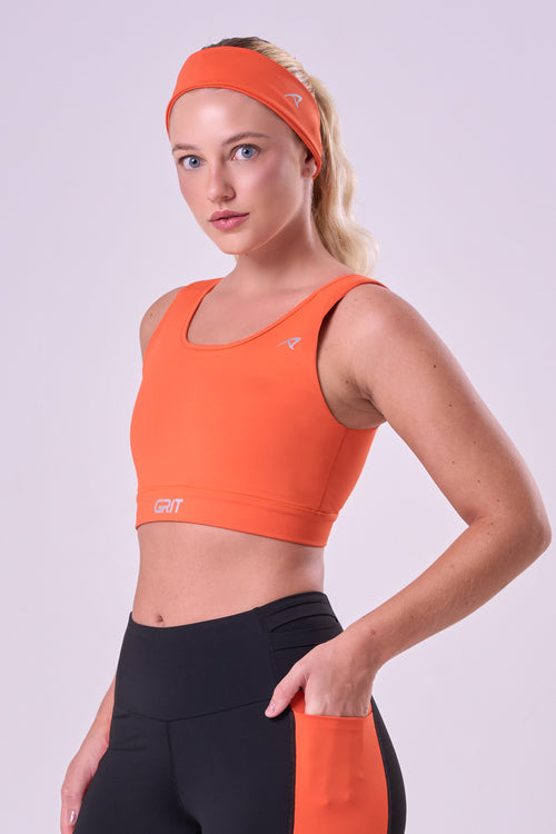GRIT BOSSA ADJUSTABLE 1-POCKET STRAIGHT SPORTS BRA