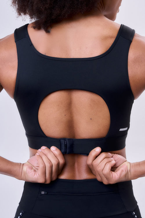GRIT BOSSA ADJUSTABLE 1 POCKET TANKBACK SPORTS BRA