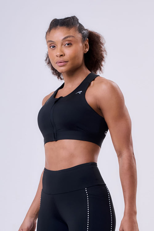 GRIT BOSSA AJUSTABLE 1 POCKET RACERBACK W/ ZIPPER SPORTS BRA