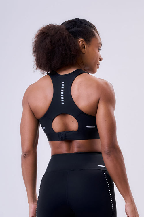 GRIT BOSSA AJUSTABLE 1 POCKET RACERBACK W/ ZIPPER SPORTS BRA