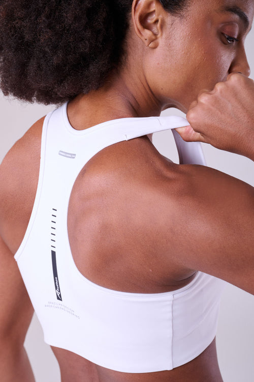 SIGNATURE SAMBA RACERBACK ZIP SPORTS BRA