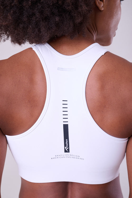 SIGNATURE SAMBA RACERBACK ZIP SPORTS BRA