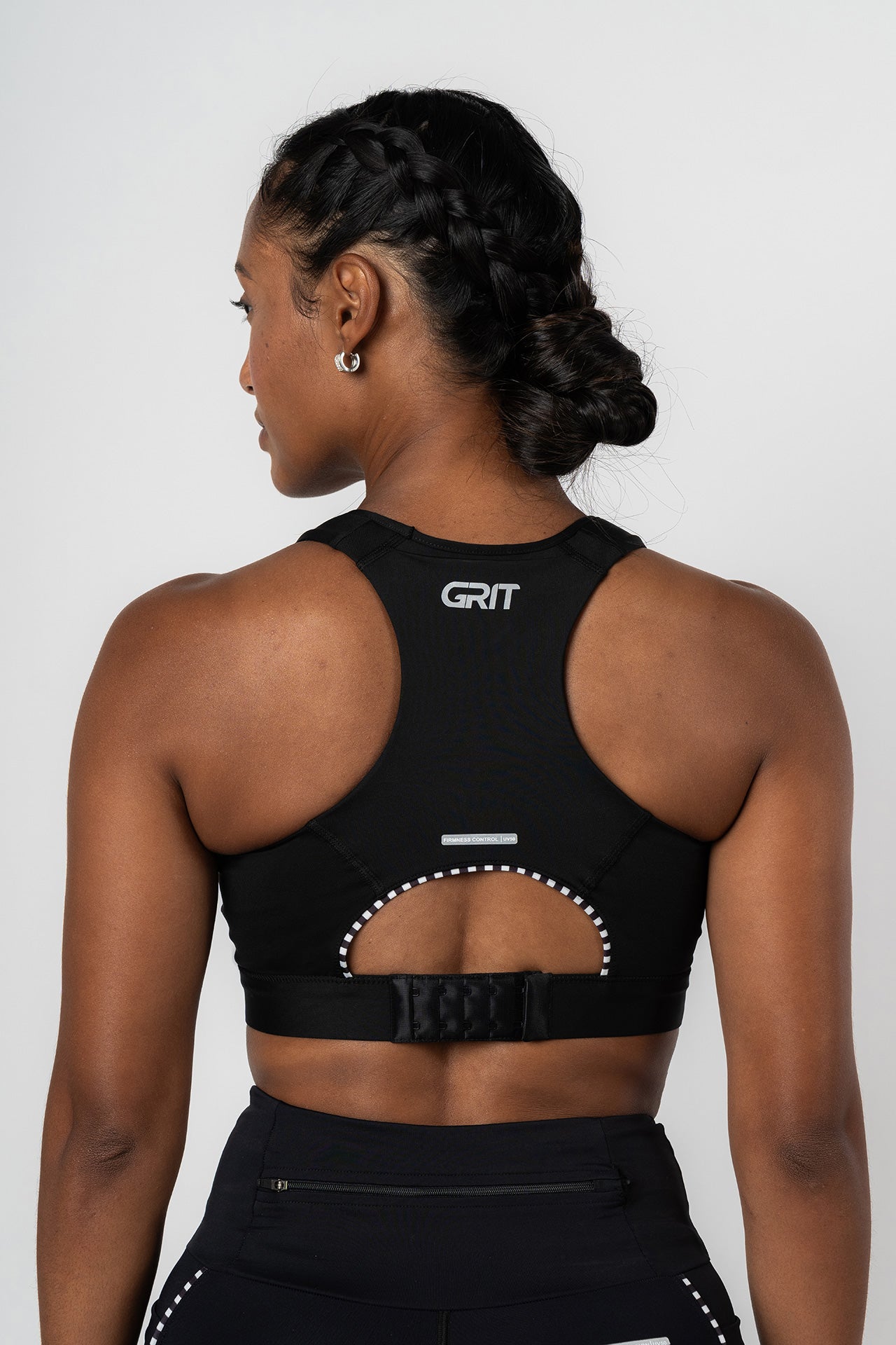 GRIT AND GRIND Women's Sports Bra - Black